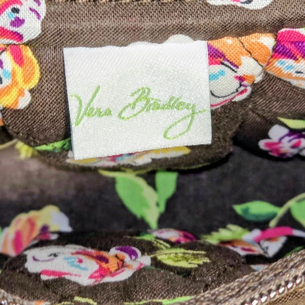 Vera Bradley English Rose Chocolate Whitney Quilted Purse New! Retired Pattern